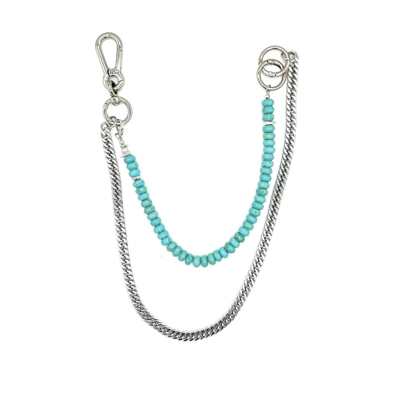 多层可拆卸天然绿松石牛仔裤腰链vintage嘻哈百搭裤链包挂小众,服饰配件/皮带/帽子/围巾,腰带/皮带/腰链,淘宝优惠券,粉丝福利购,淘宝优惠卷