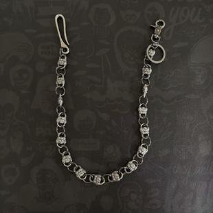 AHaha个性支巴扎经书扣牛仔裤裤链小众腰链包包挂链配饰