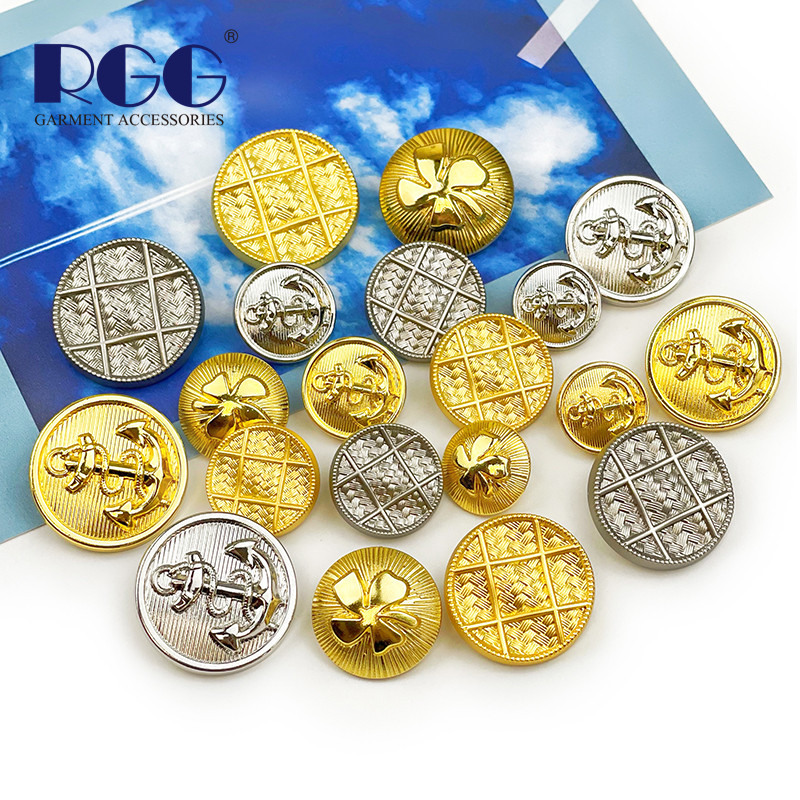 经典船锚扣复古金属纽扣网格哑光仿金色扣子女上衣西服裤子大衣扣,居家布艺,纽扣,淘宝优惠券,粉丝福利购,淘宝优惠卷