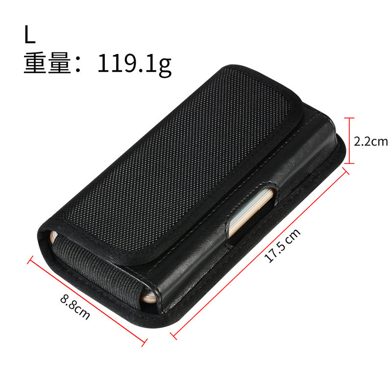 苹果11/11Promax牛津壳适用iPhoneXSmax穿皮带挂腰包7/8Plus横款背夹保护套XR插卡多功能磁吸皮夹男老人