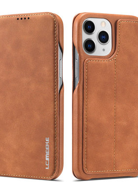 适用iPhone16ProMax翻盖插卡16/15壳iPhone14/13/12/11真皮保护套