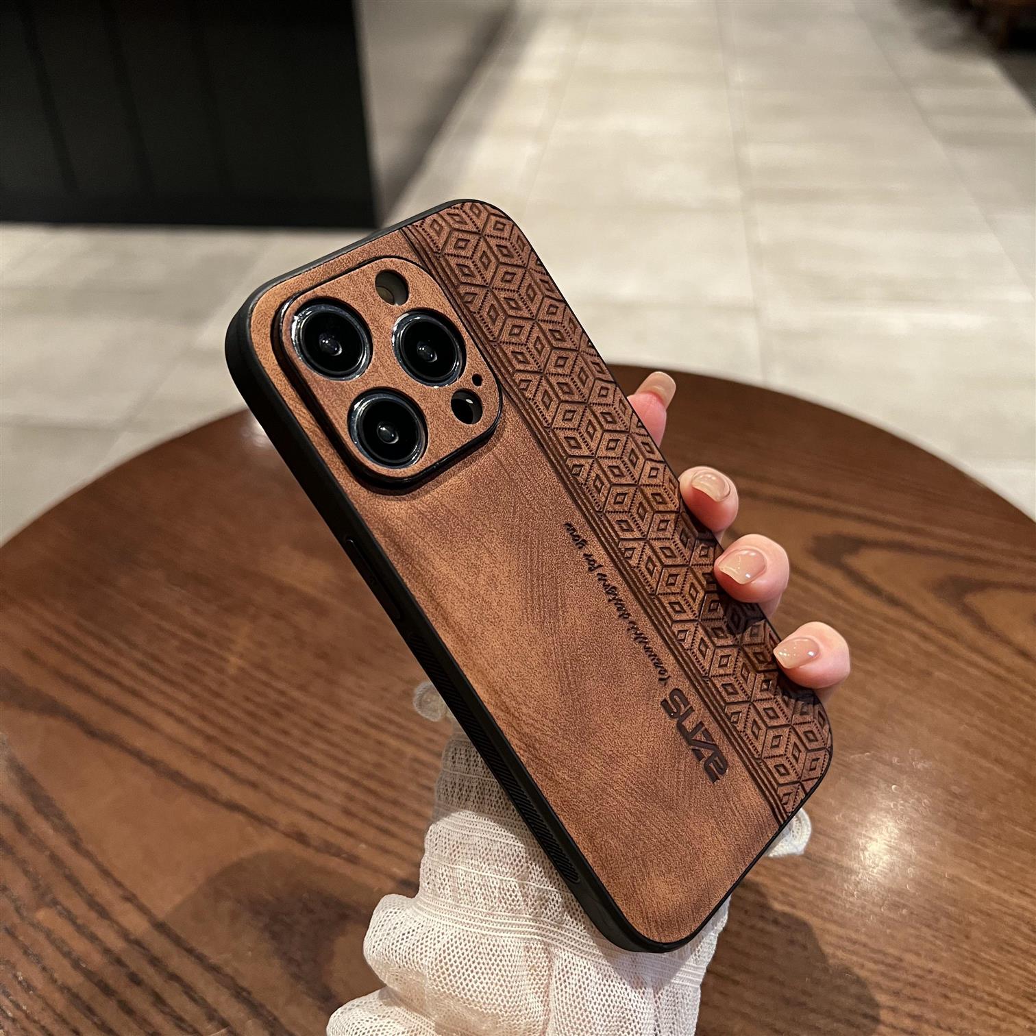 高级质感16/17苹果15promax壳17Pro硅胶适用iPhone14plus真皮保护套防摔13磨砂12mini全包真皮11pro高档