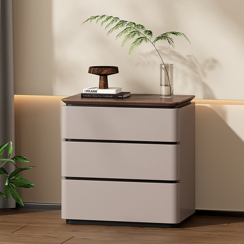 实木三抽两抽床头柜免安装家用现代简约卧室收纳柜轻奢高端床边柜