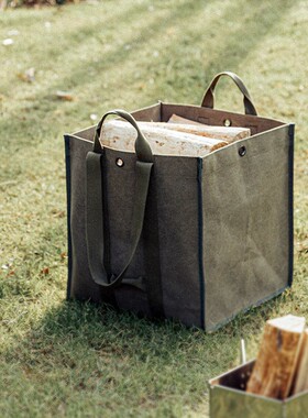 CAMPINGMOON柯曼露营帆布柴包耐磨耐刮户外装备混装包杂物装备包