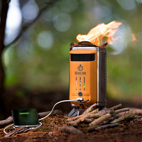 BioLite CampStove 2+户外徒步露营轻量无烟火力发电可充电柴火炉