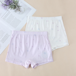 专柜迪士尼公主儿童内裤女童宝宝中大童柔莫代尔女孩高腰平角裤