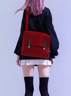 YONAIGA+ 原创日系ins单肩斜挎包 高中学生初中生书包电脑背包女