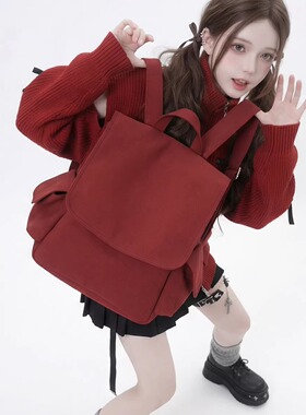 YONAIGA+ 原创日韩ins简约休闲风设计感小背包女士旅行双肩包包女