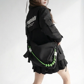 YONAIGA 原创潮酷ins工装 风小众设计感户外运动男单肩斜挎包包女
