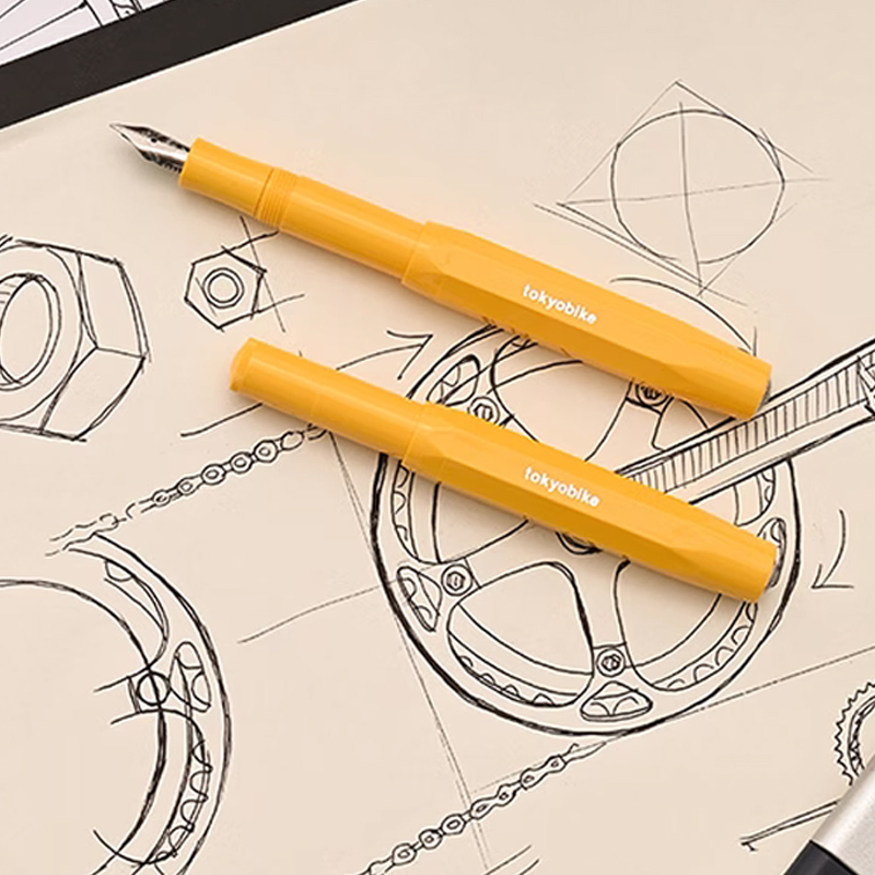 德国KAWECO 活力黄tokyobike联名款钢笔运动书写经典高档练字送礼