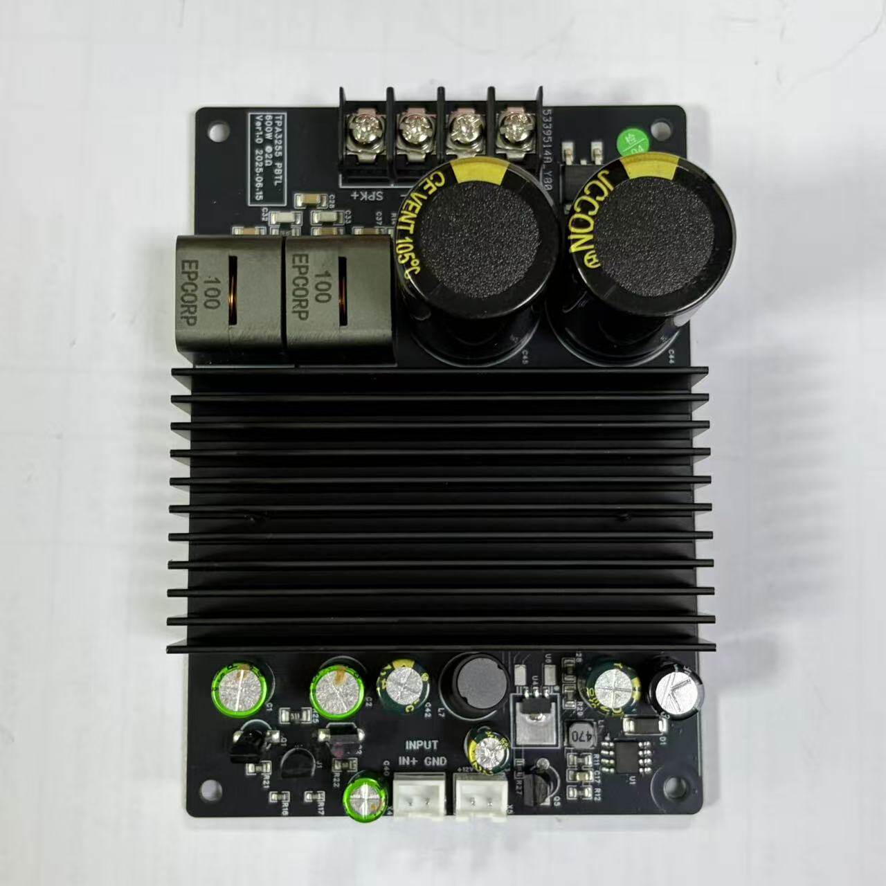 B-063 TPA3255并联600W单声道大功率功放板PBTL 老虎180设计
