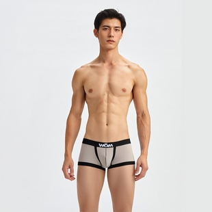 纯棉双仓专利枪弹分离男内裤精索阴囊静脉曲张托带提睾u凸平角裤