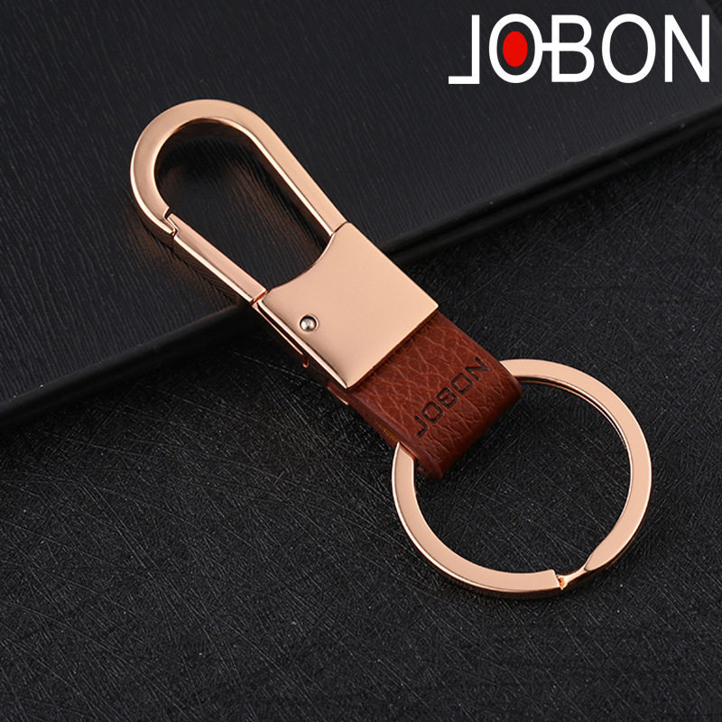 Jobon中邦汽车钥匙扣男女创意个性金属简约腰挂小礼品钥匙扣批发