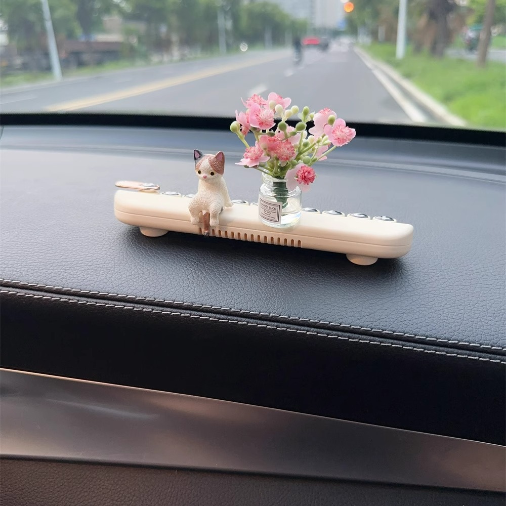 车载临时停车新款挪电话号码牌汽车可爱卡通香薰创意移内停靠摆件
