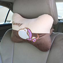 汽车用品头枕护颈枕 通用车饰车载头枕头靠枕猴子造型头枕单个装