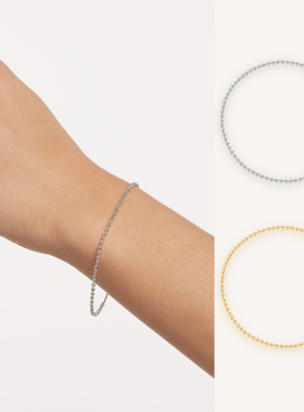 PDPAOLA纯银日韩圆珠手链礼物