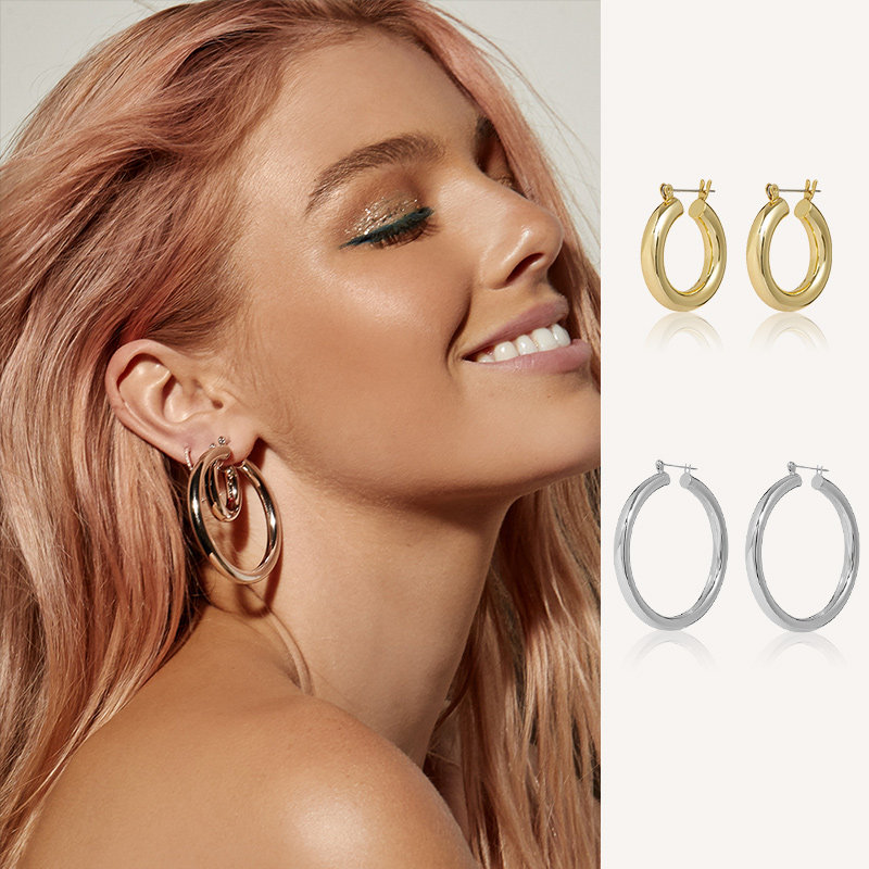 LUVAJ欧美女Lisa同款圈圈耳环