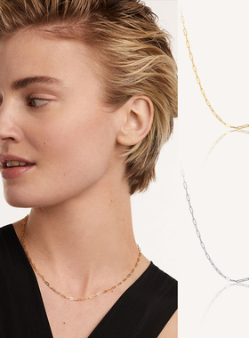 PDPAOLA纯银十字链女欧美项链