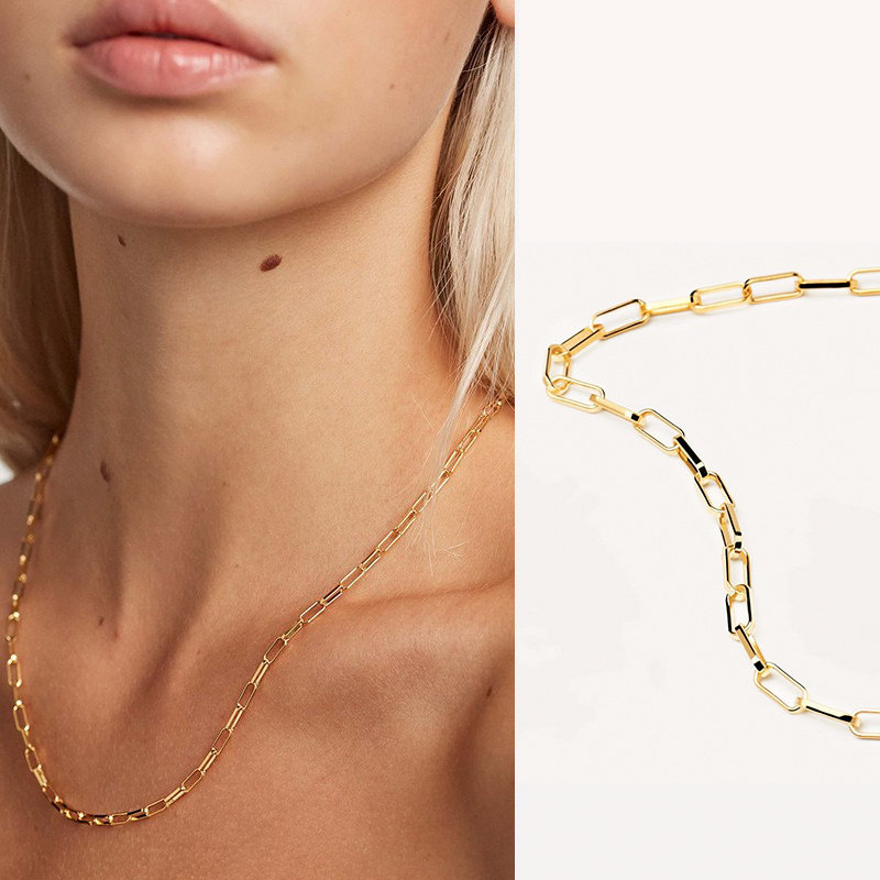 18K金色项链手链西班牙欧美