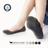 女士单鞋 吸汗抗菌新品 超低浅口加厚防臭隐形袜 5双装 女高跟鞋 袜套