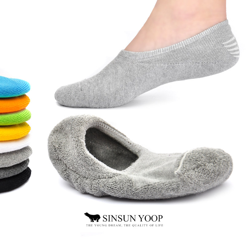 秋冬女士毛巾加厚隐形吸汗船袜 浅口防臭袜 韩版 潮 纯棉袜子 女,女士内衣/男士内衣/家居服,船袜,淘宝优惠券,粉丝福利购,淘宝优惠卷