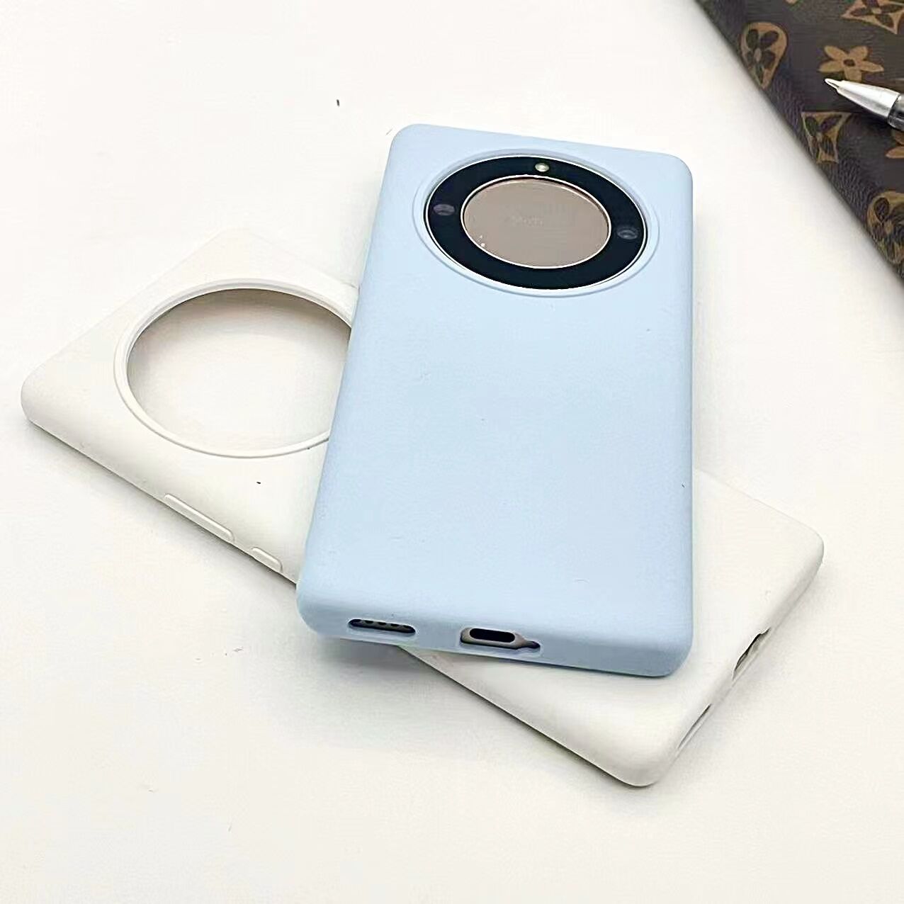 荣耀x50液态硅胶简约防摔不掉色