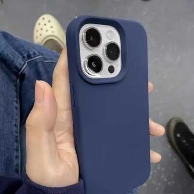 深蓝色适用红米note15手机壳turbo4pro真液态硅胶高级感note12Tpro全包防摔note13磨砂11turbo软糯耐脏外壳