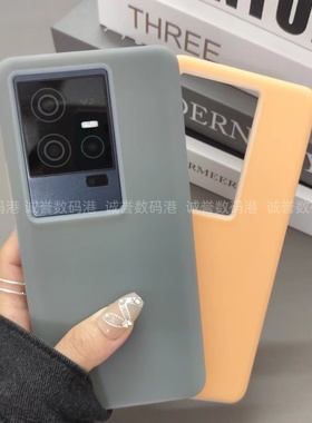 真液态硅胶耐脏适用IQOO11/12简约Neo8pro手机壳果冻橙色z9turbo+小众7se软糯全包边防摔