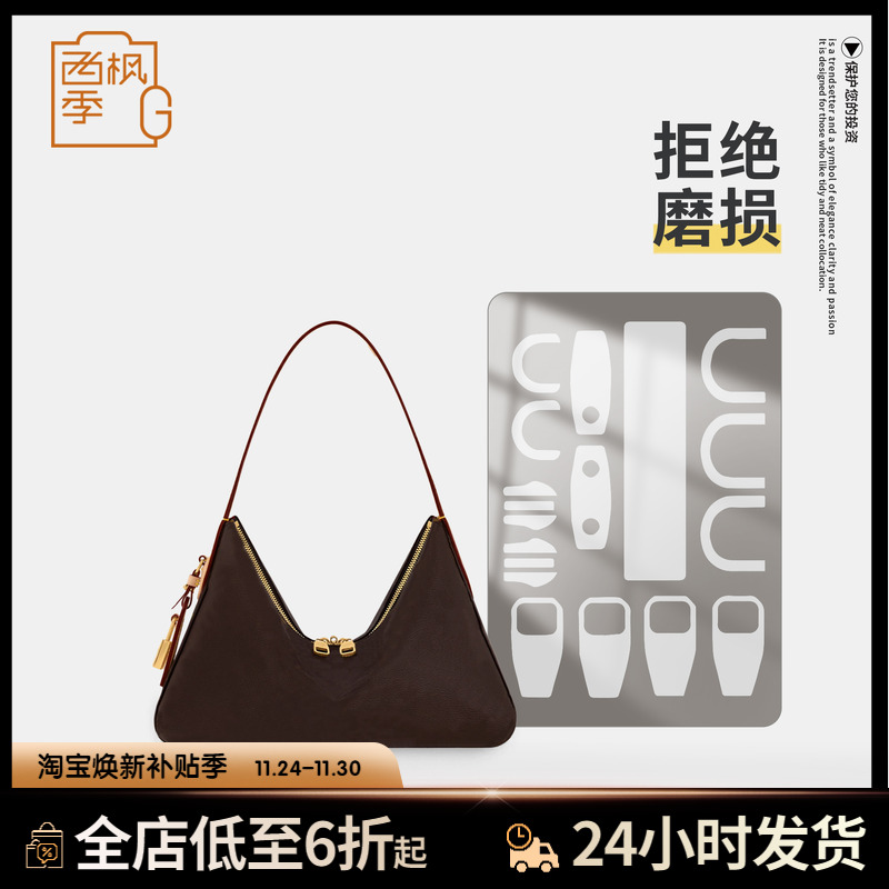 适用LV SLOUCHY 小号/中号手袋老花包五金保护膜防磨损奢侈品贴膜