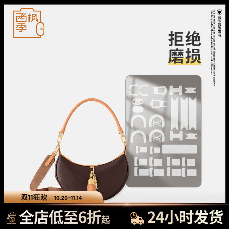 适用LV LOOPING手袋月亮包五金保护膜防磨损划痕刮花自粘透明贴膜