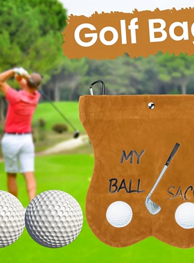 2026 高尔夫球袋收纳袋腰包不掉色保护套Golf Ball Testicle Sac