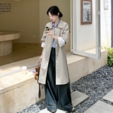 韩系拼接蕾丝袖口风衣8116-P175-K248，女装风衣，浙宝189