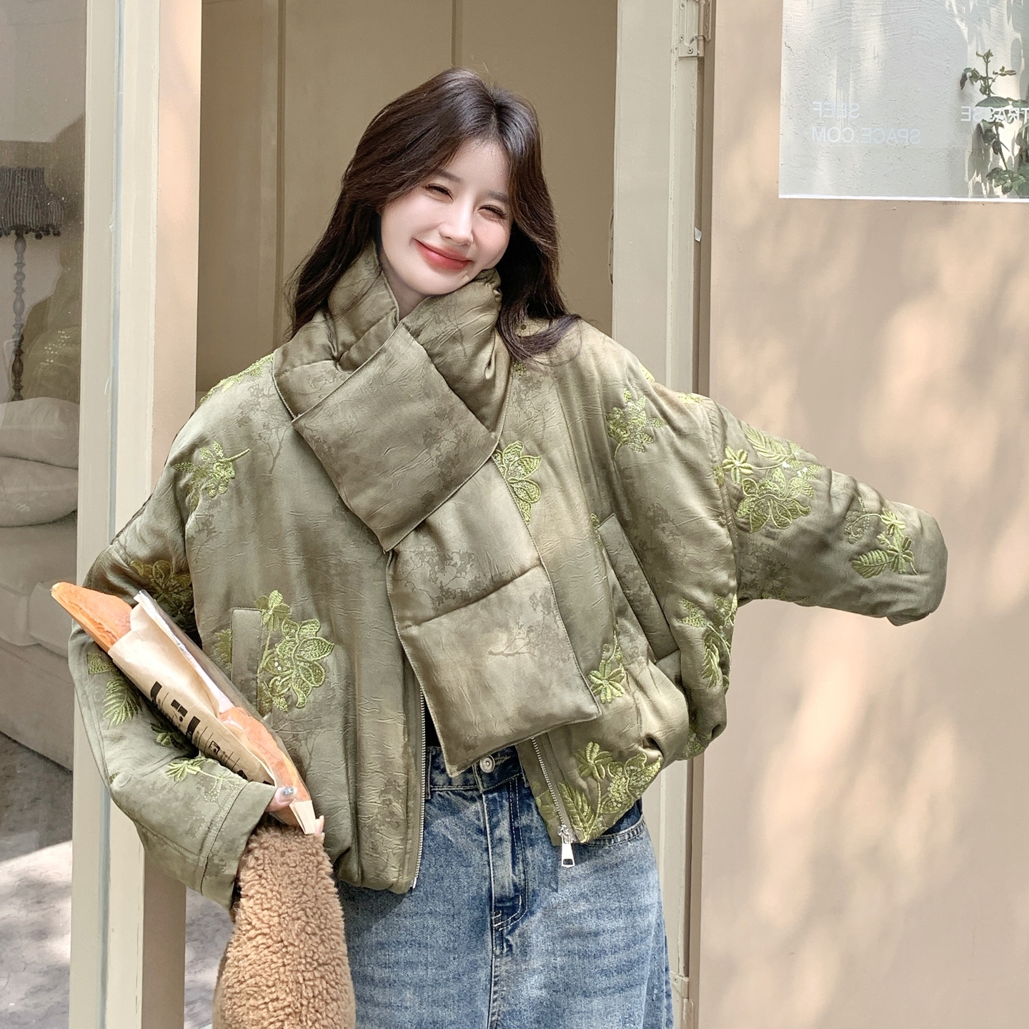 【现货】新中刺绣棉服889-P215-K345,女装棉衣/棉服,浙宝189 【现货】新中刺绣棉服889-P215-K345,女装棉衣/棉服,浙宝189