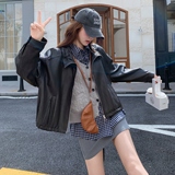 【现货】领口抽绳休闲皮衣9809-P165-K238，女装皮衣，浙宝189