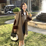 现货韩版宽松休闲风衣外套705-P155-K218，女装风衣，浙宝189