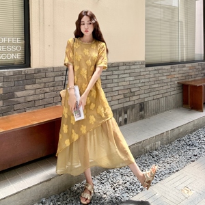 【现货】新中花朵连衣裙7137-P130-K198图片