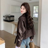 【现货】26春休闲百搭舒适皮衣8172-P165-K268，女装皮衣，浙宝189