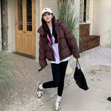 【现货】撞色连帽休闲羽绒服820-P215-K315，女装羽绒服，浙宝189