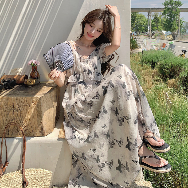 【现货】肩膀两穿连衣裙721-P125-K188，女装连衣裙，浙宝189