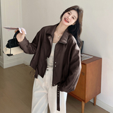 【现货】26春新款休闲皮衣8181-P165-K268，女装皮衣，浙宝189