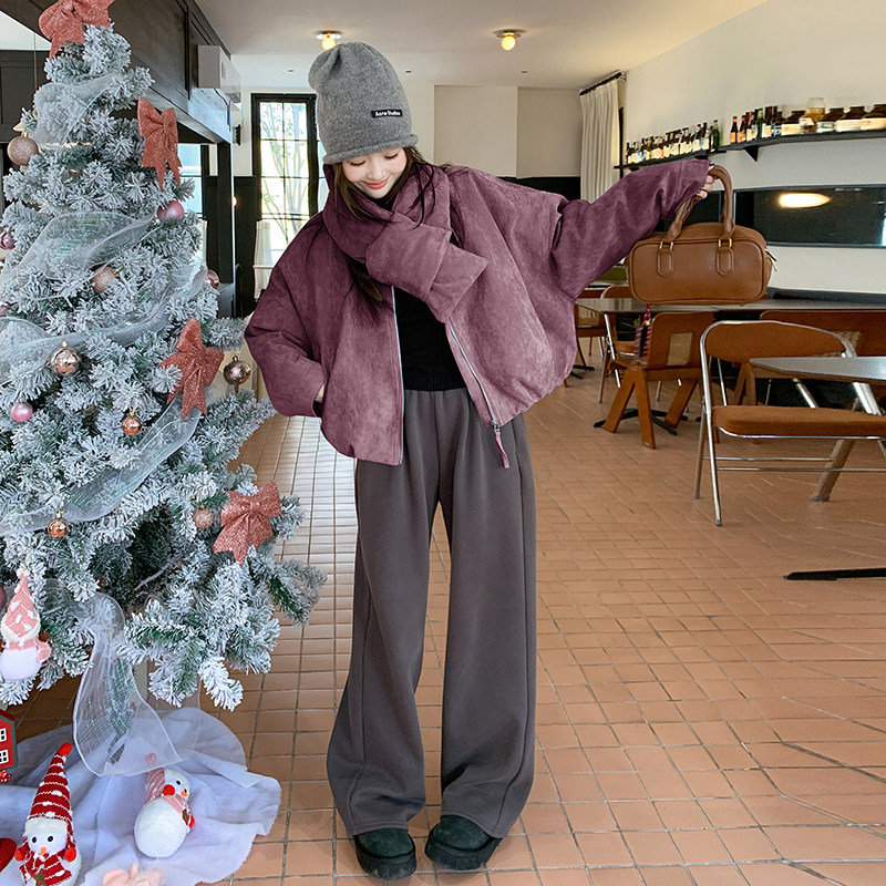 【新款现货】863-P235-K348围脖领保暖羽绒服（90绒）,女装羽绒服,浙宝189