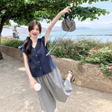 【现货】盐系休闲格子裤两件套7116-P145-K208，商品下架区，浙宝189