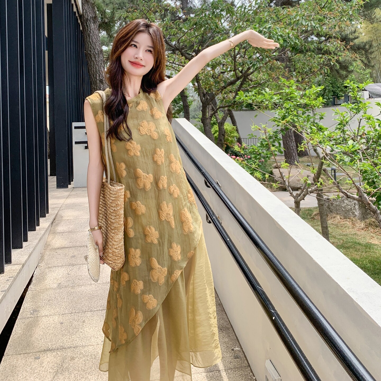 【现货】新中拼接连衣裙7130-P125-K188,女装连衣裙,浙宝189