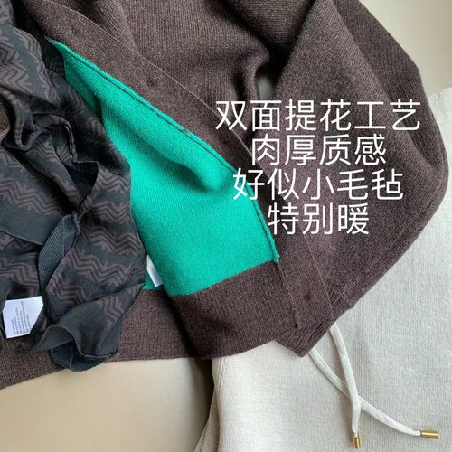 小毛毡 强保暖 高克重羊绒 加厚双面织意大利纱羊绒衫绝好气质