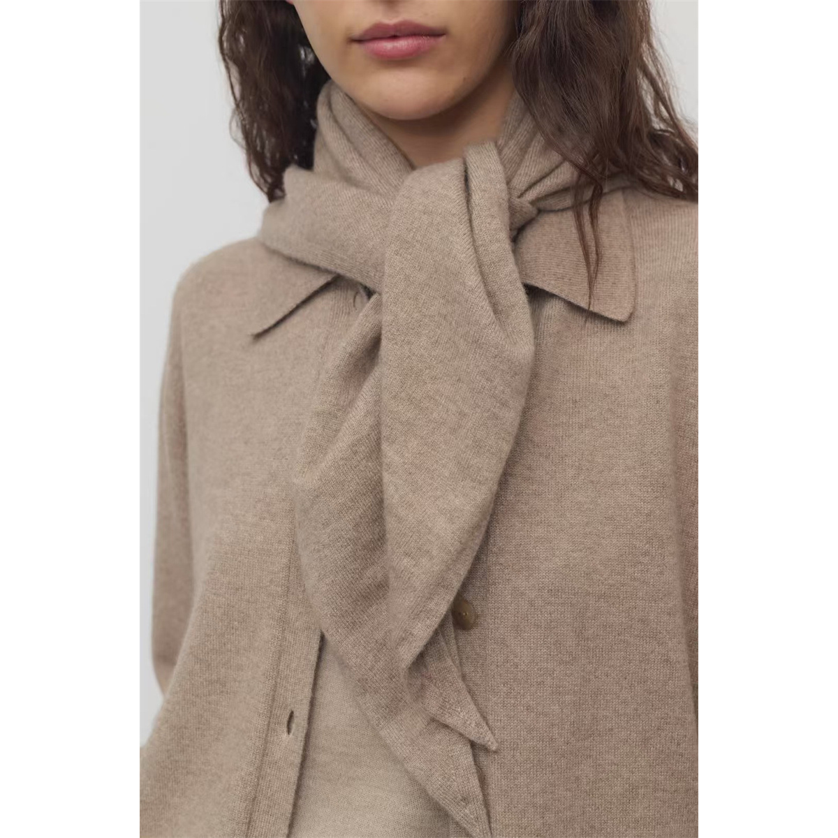 超柔触感 ROW 回馈  高级淡人系列 100%羊绒 披肩 三角围巾