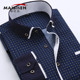 休闲衬衫 修身 衬衫 青年长袖 时尚 印花薄款 男衬衣 商务正装 男士 春季