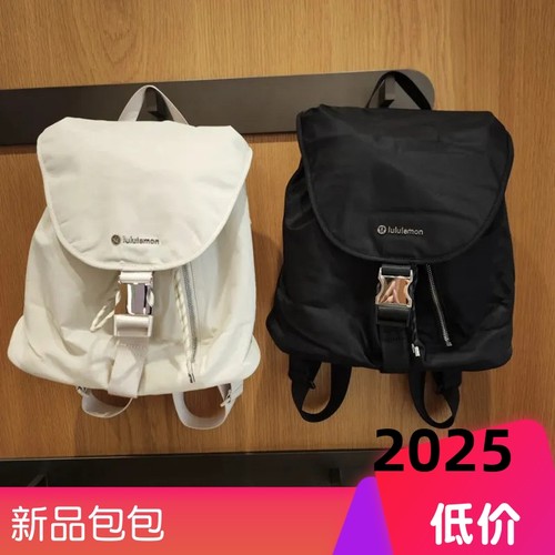 lulu包新款抽绳10L背包百搭插扣手提单肩休闲水桶双肩包