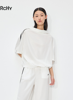 LARCHY来尔佳昵2025夏装立领净色小外套