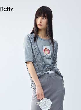 LARCHY来尔佳昵2026春装圆领印花T恤