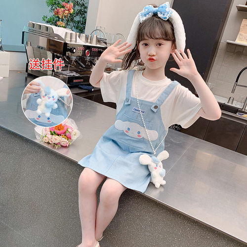 夏季洋气公主裙假两件潮流